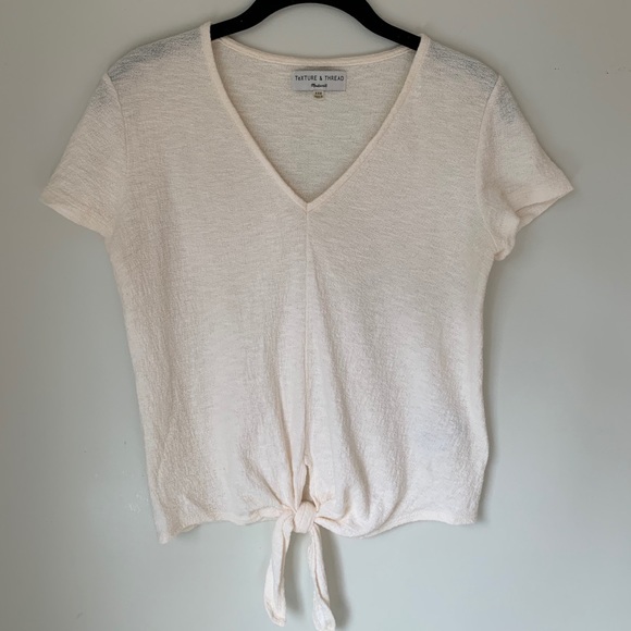 Madewell Tops - Madewell Tie-Front Tshirt